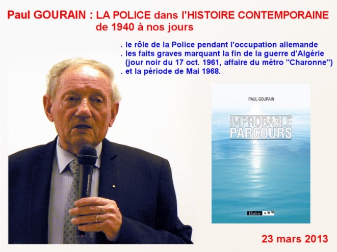 conférence de Paul GOURAIN